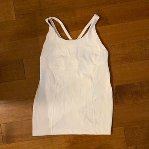 Lululemon White Tank Top size 6